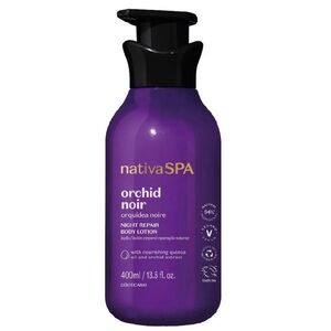 NativaSpa Orchid Noir Night Repair Lotion - Deep Purple